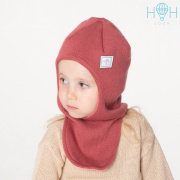 Шапка Hooh loon серая, пудра (100% акрил верх, 100% хлопок подклад) Ш320-02331742