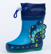Резиновые сапожки для мальчика Котофей 166120-11 (синий/резина)