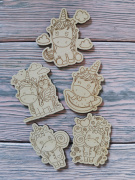 заготовка HandStyle "Мультгерои", набор 5шт (для росписи//дерево)