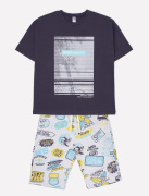 Пижама для мальчика темно-серый Cubby КБ 2686