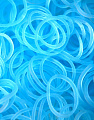 Резиночки и клипсы для плетения браслетов Rainbow Loom GID Electric Blue 