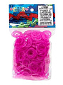 Резиночки и клипсы для плетения браслетов Rainbow Loom Red Violet 