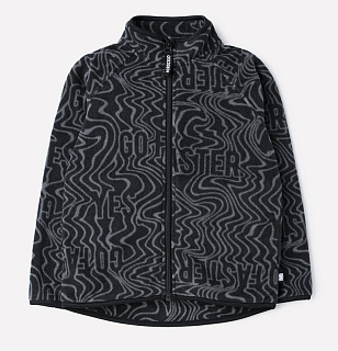 Кофта для мальчика черный, синие волны Crockid ФЛ 34011-45