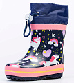 Резиновые сапожки для девочки Котофей 166124-11 