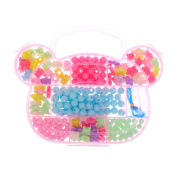 Набор бусинок  «Мишка» (микс/для девочки/акрил)