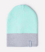 Шапка Crockid бирюза + св. серый меланж (50% шерсть, 50% акрил.) КВ 20130