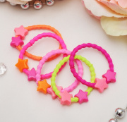 Резинка для волос разноцветный "Магическая" ((набор 5 шт) звёзды)