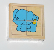 Игрушка пазл Топ Брайт для самых маленьких "Дикие животные" (4 шт. в наборе/дерево/универсальная)