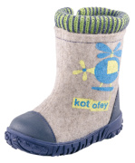 Валенки для мальчика Котофей 267020-41 (серый/войлок)