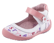 Туфли для девочки Котофей 232057-21 (белый+розовый/натуральная кожа)