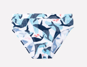 Плавки для мальчика синие киты на белом Crockid ТК 18004/1н