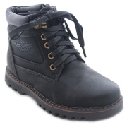 Ботинки для мальчика Дракоша A51-9 (черный/экокожа)