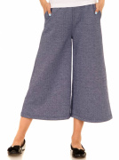 Брюки для девочки серый кюлоты Апрель ДБЛ124169