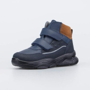 Ботинки для мальчика Котофей 352390-34 (синий/натуральная кожа)