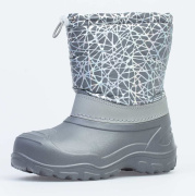 Сноубутсы для девочки Котофей 364061-41 (серый/комбинированный)