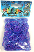 Резиночки и клипсы для плетения браслетов Rainbow Loom Pearl Pink/Ocean (600шт./перламутровый розово-голубой/оригинальные)