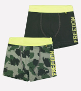 Боксеры для мальчика зеленый комуфляж К 1931 2 шт Crokid