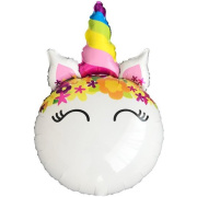 Игрушка шар фольгированный Страна Карнавалия Единорожек (Надувается воздухом/гелием/фольга/универсальная)
