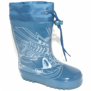 Резиновые сапожки для мальчика Капитошка B7945 (синий/резина)