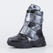 Ботинки для девочки Котофей 654065-42 (серебристый/текстиль)