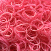 Резиночки и клипсы для плетения браслетов Rainbow Loom Passion Pink Pearl (600шт./перламутровый пылкий розовый/оригинальные)