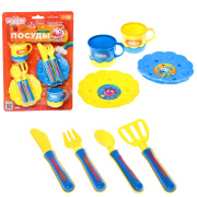 Набор посуды  Смешарики (для девочки/пластик)