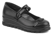 Туфли для девочки Шаговита 20СМФ 63252-1 (черный/натуральная кожа)