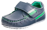 Мокасины для мальчика Котофей 132089-22 (синий+зеленый/натуральная кожа)