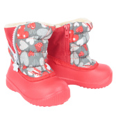 Сноубутсы для девочки Дюна 564 (красный/текстиль)