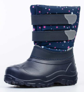 Сноубутсы для девочки Котофей 464068-41 (синий/комбинированный)
