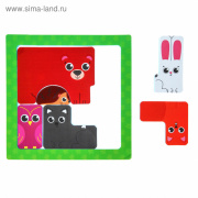 Игрушка пазл Крошка я Тетрис "Лесные жители"  (мягкий/EVA/универсальная)