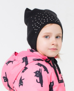 Шапка Crockid черный (100% полиэстр) КВ 20111