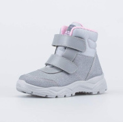 Ботинки для девочки Котофей 352324-36 (серые/натуральная кожа)