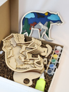 Набор для творчества ArpoKids Роспись "Медведь" (/универсальный/фанера)