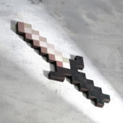 Игрушка Сувенир деревянный Дарим красиво нож  (пиксельный,20см/дерево/для мальчика)