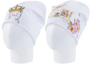 Шапка Котофей белый (80% хлопок 20%полиэстер) 07811114-10