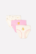 Трусы для девочки розовая вишня, сливки, белочки Crockid К 1904
