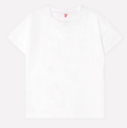 Футболка универсальный белый Crockid К 3050