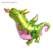 Игрушка шар фольгированный Страна Карнавалия Динозавр  влюбленный (Надувается воздухом/гелием/фольга/универсальная)