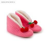 Тапочки комнатные универсальные  Forio 5402781 (розовый с вишенкой/текстиль)