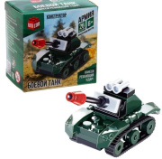 Конструктор пластиковые детали UNICON Боевой танк микс 1355191