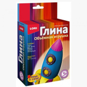 Обьемная игрушка из глины LORI ракета (/универсальный/глина)