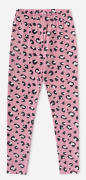 Бриджи для девочки леопард розовый Crockid К 4763