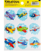 Наклейки Арт Узор с раскраской 11*15,5см "Самолётики" (/универсальный/бумага)