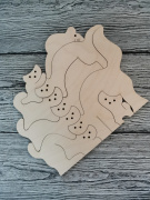 пазл HandStyle Пазл "Кошки-мышка" (29*24см/для девочки/дерево)