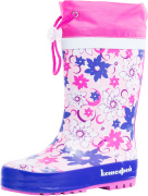 Резиновые сапожки для девочки Котофей 366174-11 (розовый/резина)