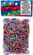 Резиночки и клипсы для плетения браслетов Rainbow Loom Rainbow Tie Dye (600шт./радужный/оригинальные)