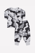 Пижама для мальчика серый комуфляж Crockid К 1512