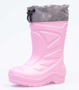 Резиновые сапожки для девочки Котофей 165056-12 (розовый/ЭВА)
