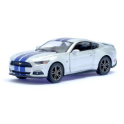 Модель легковой автомобиль FORD Mustang GT cерый (KINSMART/1:38)